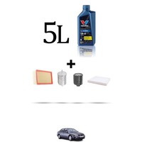 Hoffcar Servicekit 4 Filter Und 5L ÖL FüR Seat Toledo Ii 1.6 16V 77KW Ab 200
