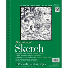 Strathmore 400 Series Recycled Sketch Pad 5.5"x8.5" Wire Bound 100 Sheets