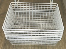 IKEA JONAXEL Wire Baskets Storage System White Metal Organiser Set of 6  ☆V.G.C☆