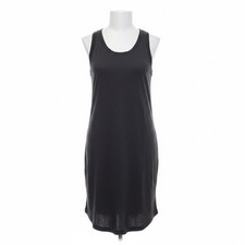 Faherty Sunwashed Slub Muscle Dress Washed Black Sleeveless Mini Knit Tank XS