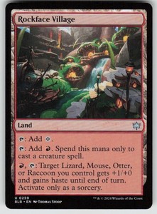 Rockface Village #259 Bloomburrow Uncommon Land