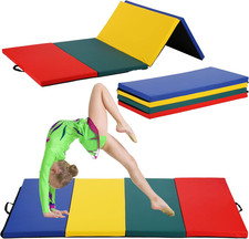 Gymnastics Mats 4'X6'X2"/4'X8'X2" Tumbling Mat Folding Gym Mats for Home Gymnast
