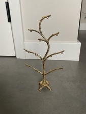 Vintage 18 Carat Gold Plated Family Tree With 12 Hanging Photo Frames