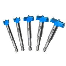5PCS Forstner Drill Bits for Precise Woodworking Tungsten Carbide Forstner Bi...