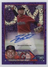 2023 Topps Chrome Update Purple Speckle Refractor /299 Tyler Freeman Auto 1k9t