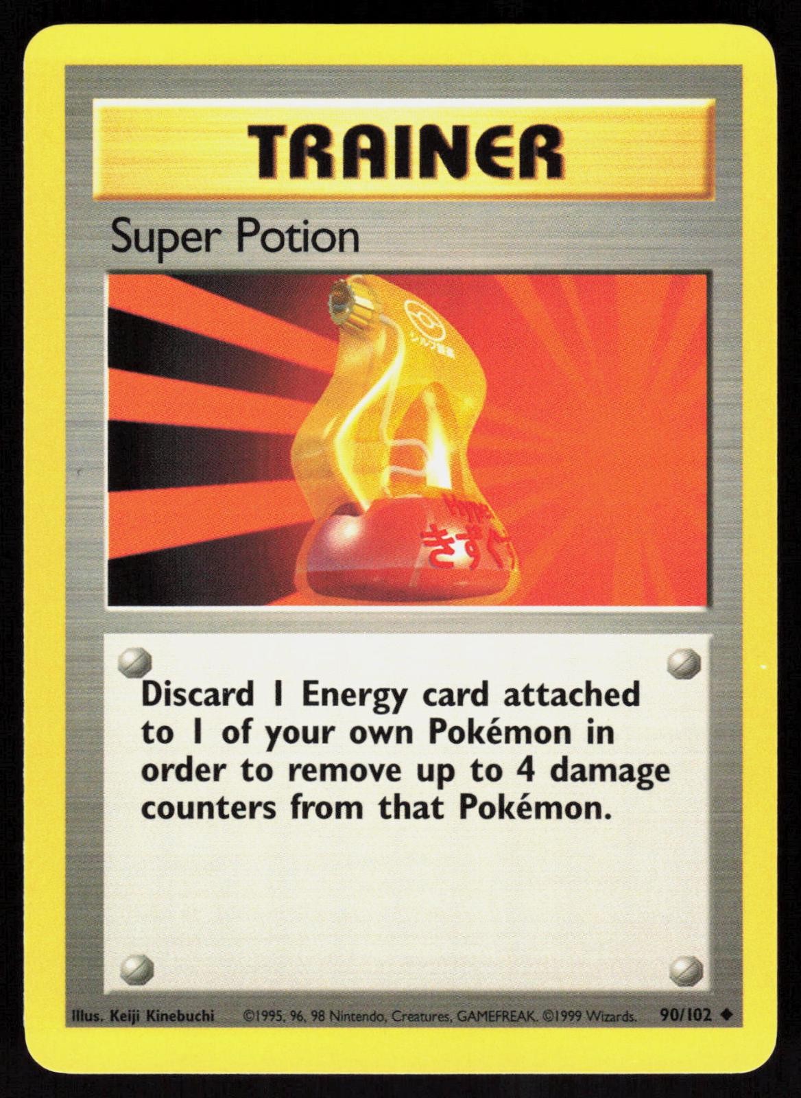 Super Potion 90/102 1999 Uncommon Base Set Unlimited Pokemon