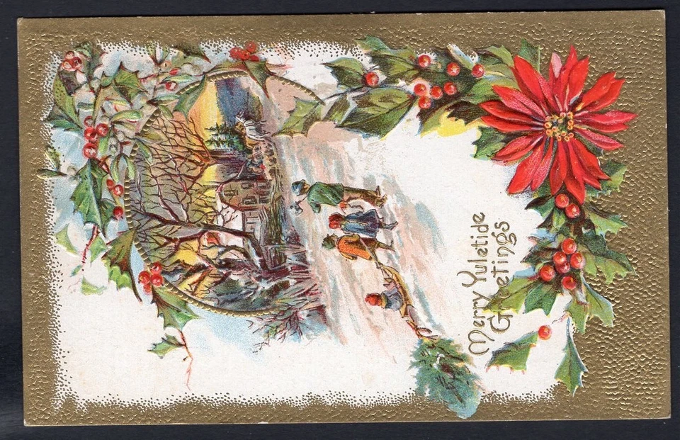 USA Erie Pa 1910 Red Cross Christmas Cinderella Seal on Postcard to South Dayton - Image 3 of 3