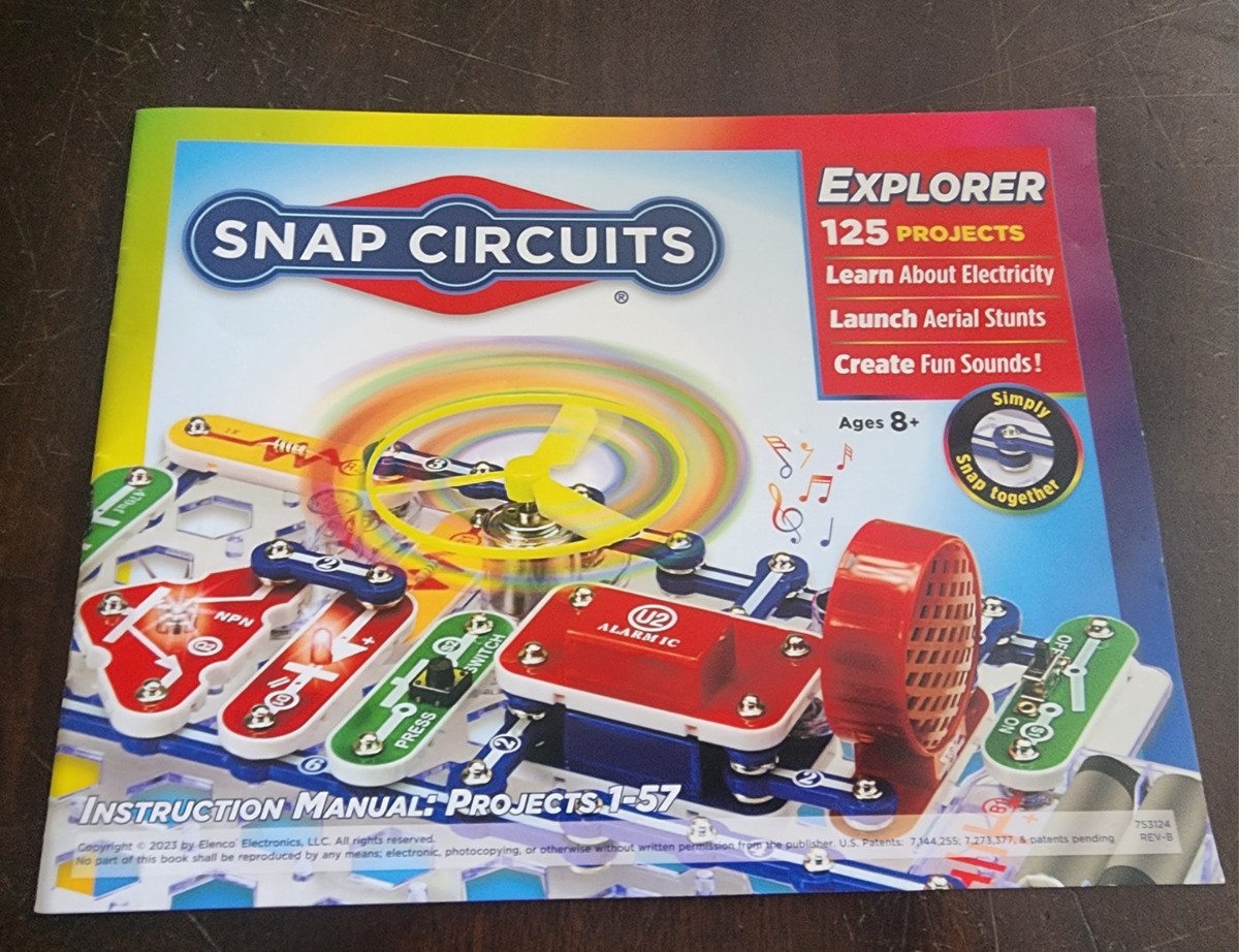Snap Circuits Explorer Instruction Manual Only Projects 1-57 | eBay
