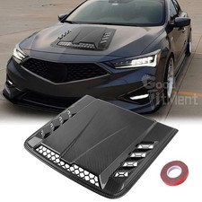 Carbon Front Flow Air Intake Hood Scoop Vent Cover Trim For Acura Tlx Tsx Rsx Tl Carbon Front Flow Air Intake Hood Scoop Vent Cover Trim For Acura Tlx Tsx Rsx Tl