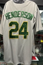 1990 Rickey Henderson Mitchell & Ness A's Cooperstown Collection Jersey NWT