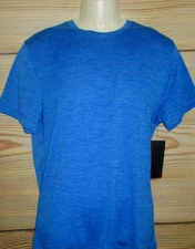 MENS LAYER 8 QWICK DRY PERFORMANCE BLUE T-SHIRT SIZE L