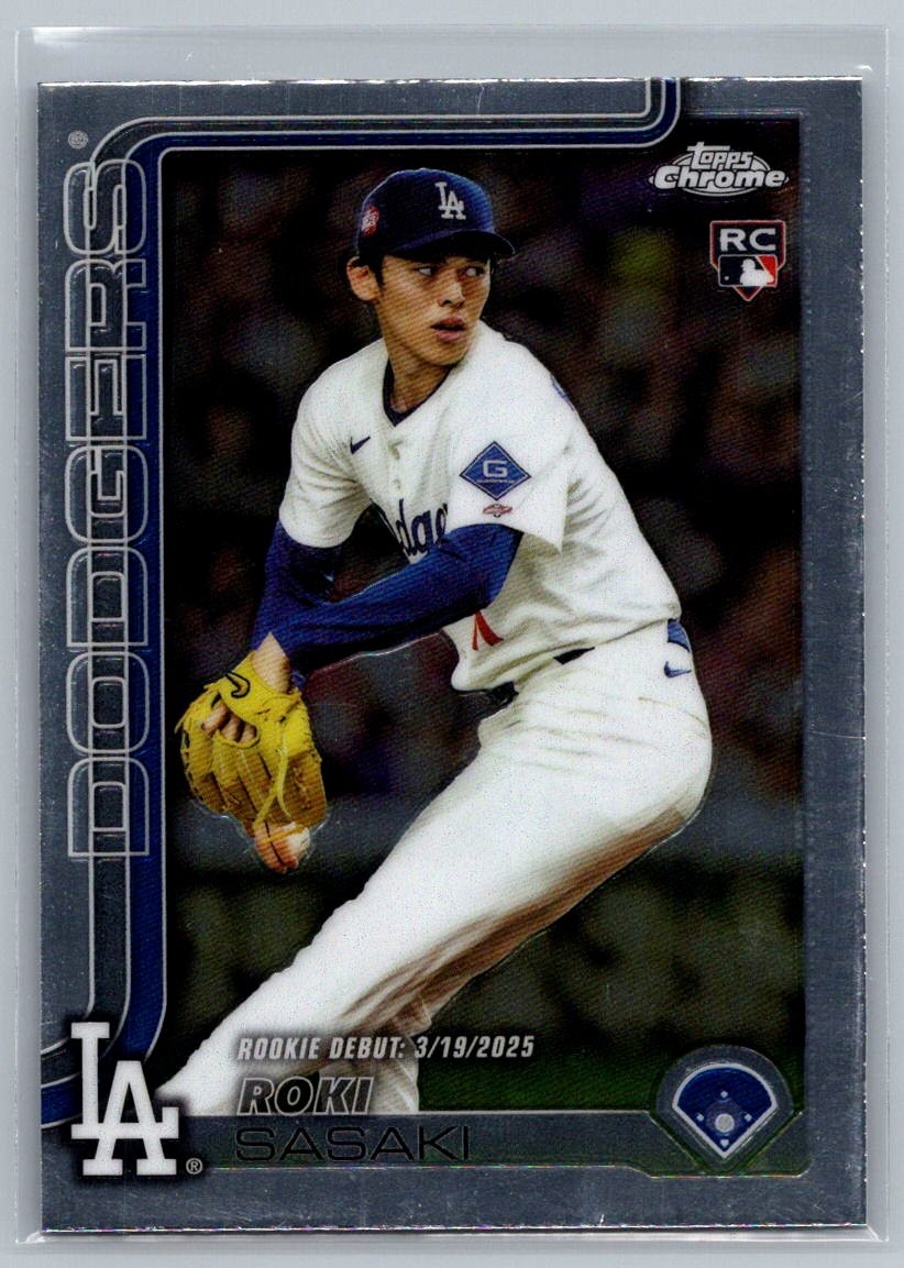 2025 Topps Chrome Update Roki Sasaki #USC73 Los Angeles Dodgers