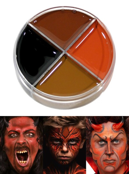 Creme Schminke DäMon Make-Up 4-Farben 15Ml - Theaterschminke & Halloween Make-Up-image