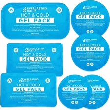 Reusable Hot and Cold Gel Ice Packs for Injuries - 7 Pack Variety Ice... 