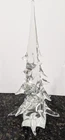 Vintage Murano Glass Clear Crystal Christmas Tree - Large 12"