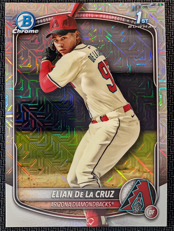 2025 Bowman Chrome Elian De La Cruz Mojo Refract #BP-37 📢READ DESCRIPTION📢