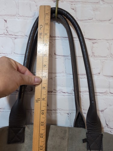 NEU MIT ETIKETT VINTAGE ADDICTION recycelte Militärzelttasche große Handtasche oliv Reisetasche - Bild 19 von 20