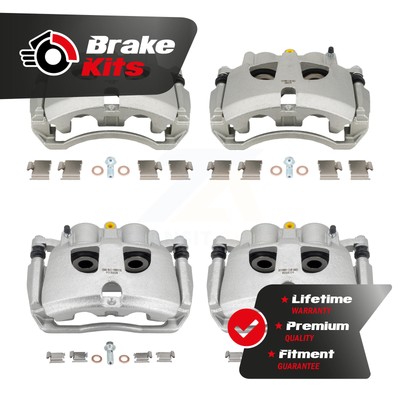 Front Rear Disc Brake Caliper Kit For 2011-2018 Ram 3500 2500