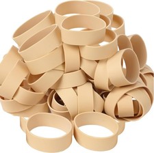 AMUU Rubber Bands Size 94 Black 30pcs Tactical Wide Beige