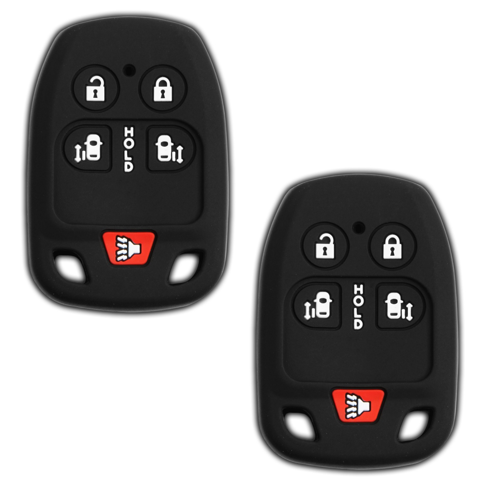 2 Key Fob Remote Skin Shell Case Cover Replacement for Honda N5F-A04TAA