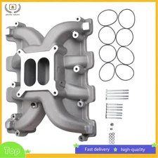 RPM Style Carb Intake Manifold For GM LS1 5.3L LS2 6.0L Cathedral Port Satin
