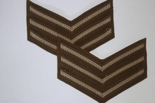 BRITISH CANADIAN WW2 ARMY SERGEANT RANK STRIPES BD BATTLEDRESS PERFECT COPIES