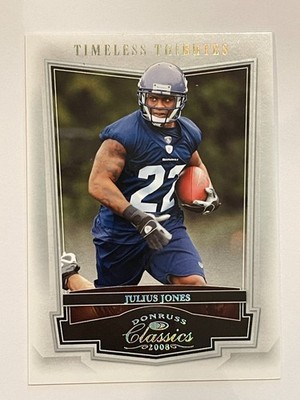 2008 Donruss Classics Seahawks Julius Jones Timeless Tributes Silver /100 #87