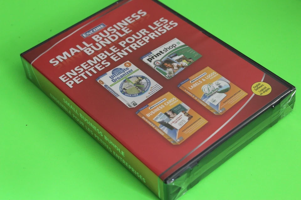 Encore Small Business Bundle The Print Shop 22, Business Cards Labels Organizer - Image 4 of 4