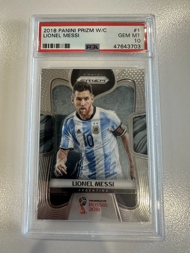 2018 Panini Prizm World Cup Lionel Messi #1 PSA 10 GEM MINT