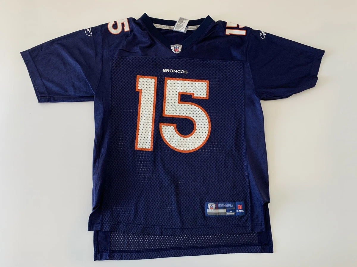 DENVER BRONCOS TIM TEBOW 15 Youth Jersey Size Large 14 16 Blue