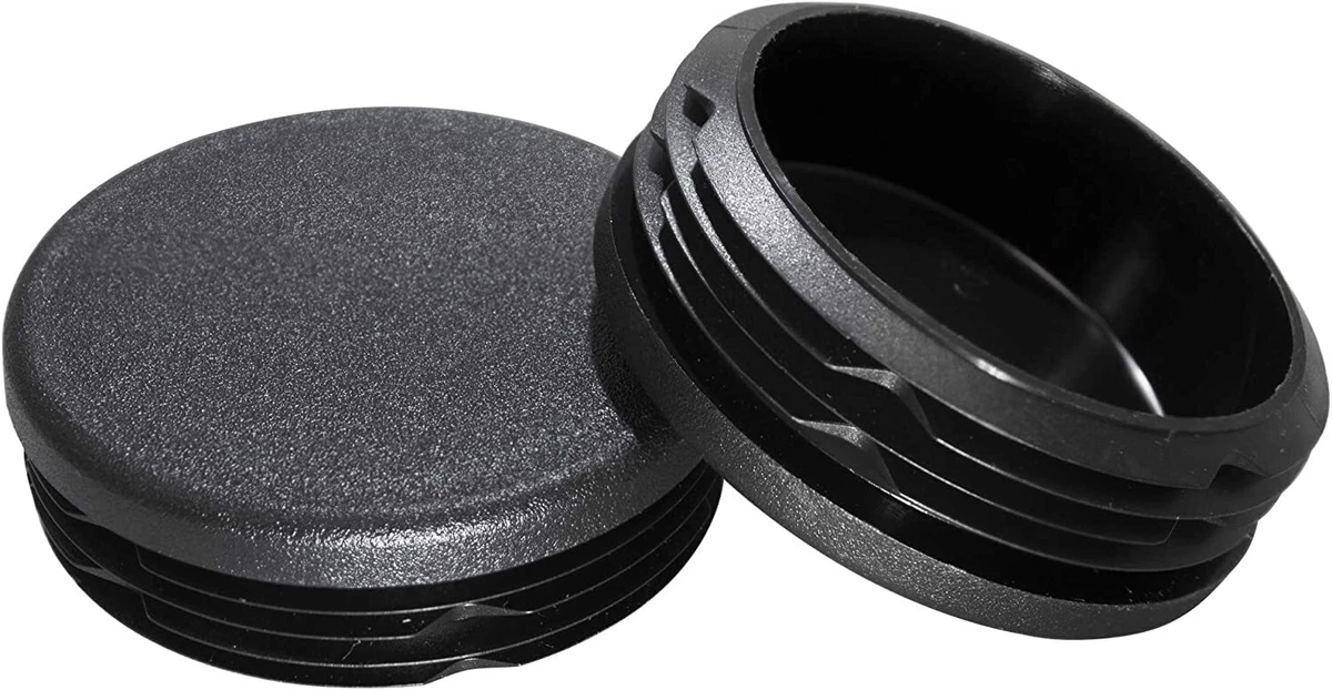 Plastic plugs for round tubing outlet