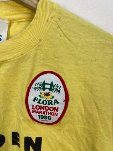 Asics Flora London Mini Marathon 1996 T-Shirt Size M-L - Picture 4 of 9