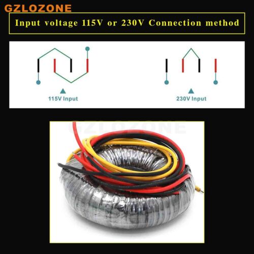 115V/230V HIFI 50W Type-O Oxygen Free Copper 50VA OFC Pure Copper Transformer - Picture 3 of 5