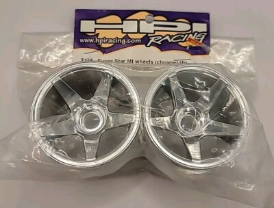 HPI Racing Super Star MT Wheels Chrome Front Team Associated RC10T Losi LXT 2175