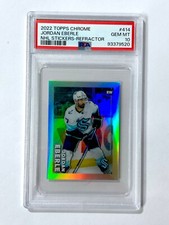 2022 Topps Chrome NHL JORDAN EBERLE #414 Refractor - PSA-10 Seattle KRAKEN