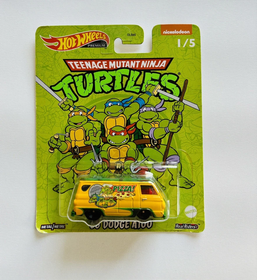 HOT WHEELS Teenage Mutant Ninja Turtles TMNT Chevy Panel Dodge A10 70s Van 2021 — 第 3/4 张图片