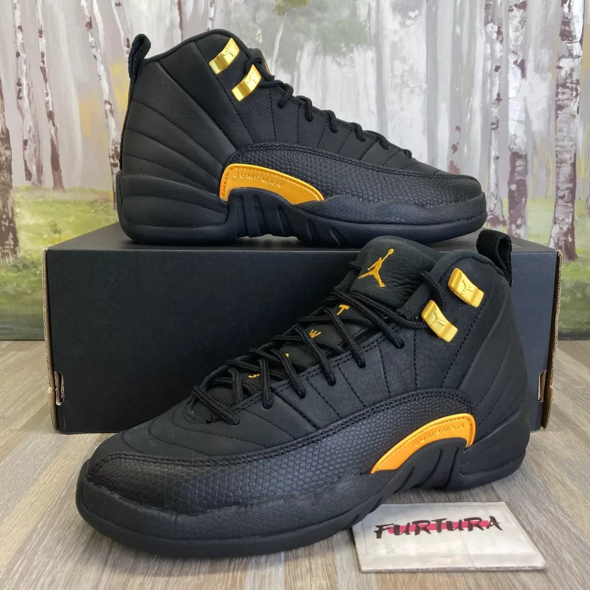 Black jordan sale 12 gs