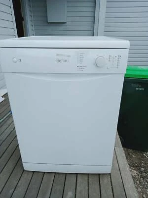 bellini 45cm white 9 place setting 6 programs dishwasher