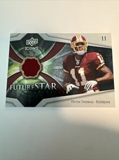 2008 Upper Deck Icons Future Stars Materials Silver Devin Thomas Rookie RC