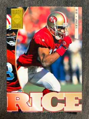 1995 Collector's Edge #177 Jerry Rice Black Label Card | eBay