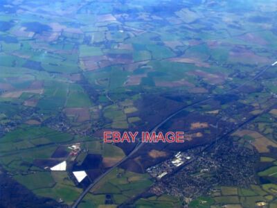 PHOTO  SCOTLAND POLAND AND THE M3 FROM THE AIR SCOTLAND FARM AND POLAND MILL ARE