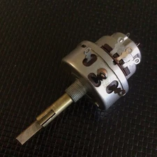 CTS USA Large Vintage Dual Ganged 3k / 1M Ohm Potentiometer W/ DPDT Switch