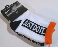 NWT NIKE Just Do It LIGHTWEIGHT CREW SOCKS 2pr Young Athlete MULTI Kids 7c-10c