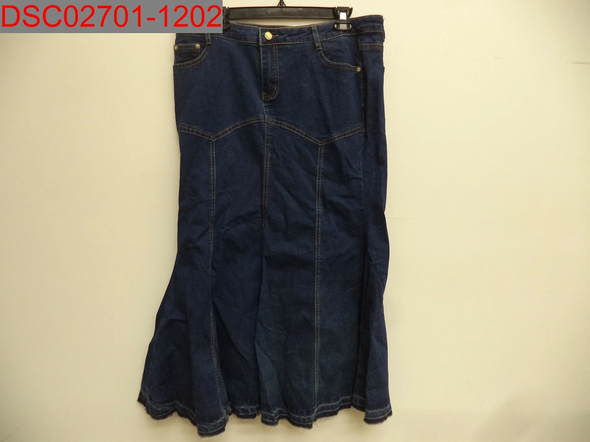 Denim midi skirt ebay outlet