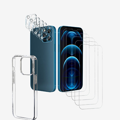 Schutzhülle Kamera Display Schutzfolie für iPhone 12 Pro MAX mini 9H Vollschutz