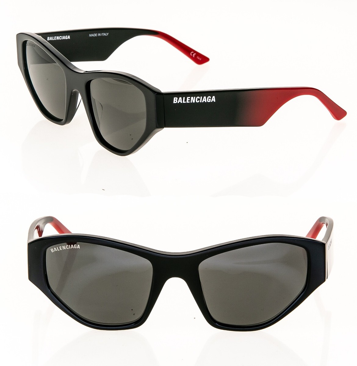 BALENCIAGA MASK Geometric 0097 Black Red Gradient Unisex