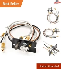 Durable Natural Gas Pilot Assembly with Thermocouple & Ignitor for Fireplaces