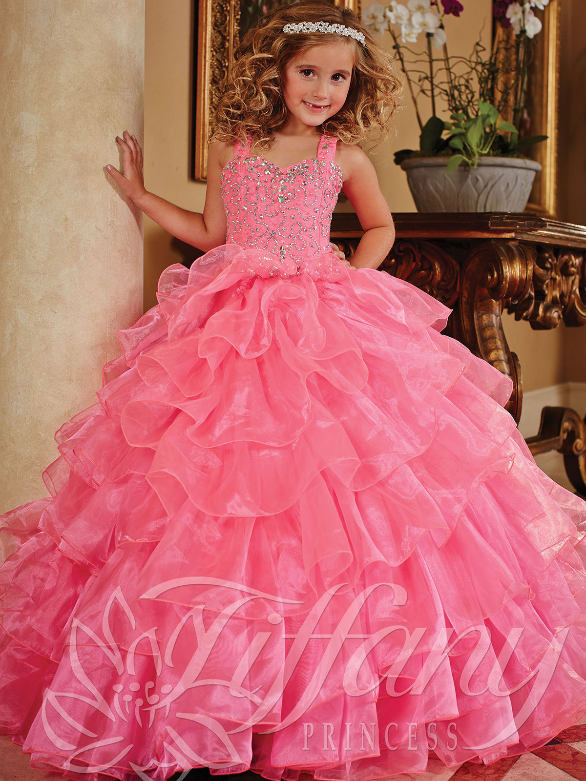 Soft Poly Knitted Kids Girls Party Gown with Floral Applique Design at Rs  795 in Mumbai