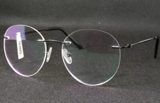 OU 26.821.03 Black RARE RIMLESS EYEGLASSES GLASSES 51-18-140mm Germany