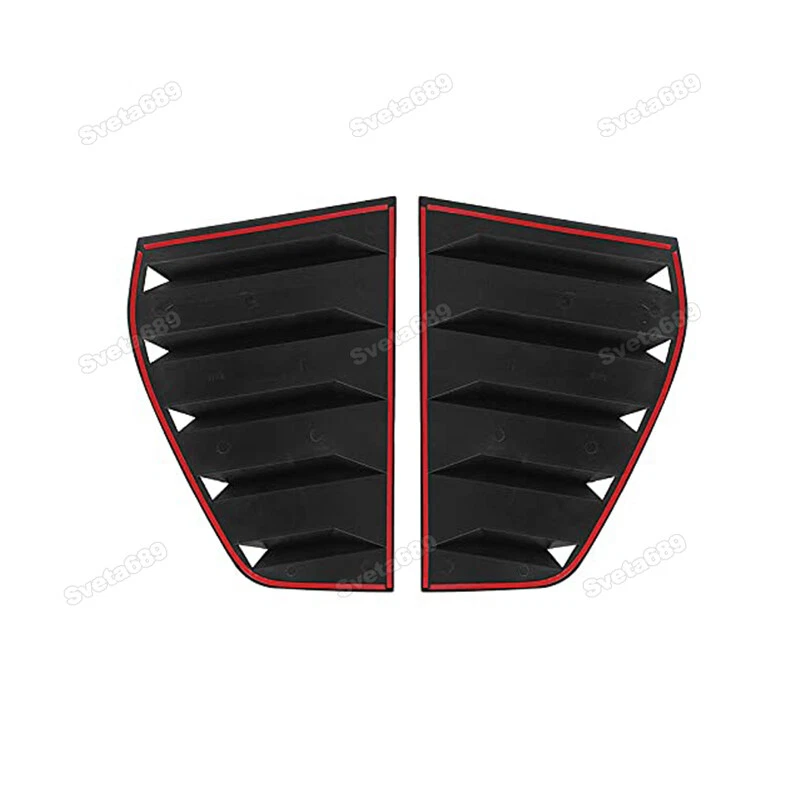 Cubierta lateral trasera persiana ventana negra brillante para VW GOLF 6 MK6 GTI R 2010-2014 Foto 4 de 4